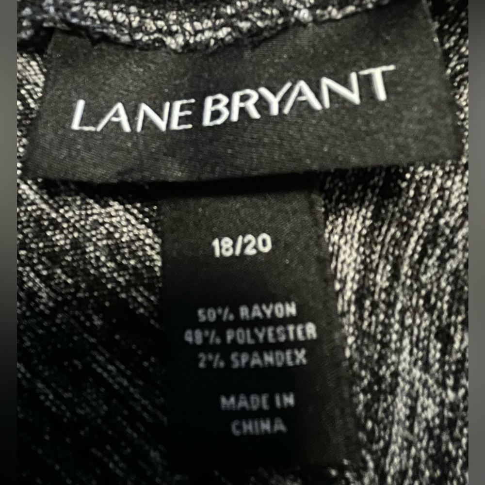Lane Bryant Women’s Black and Gray Maxi Skirt - Picture 7 of 8